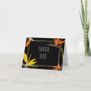 Paradiesvögel Florales Dankeschön-Karte Dankeskarte