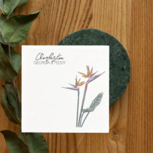Paradiesvögel Hochzeitscocktail-Serviette Serviette