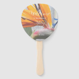 Paradiesvogel - Hochzeitsfeierprogramm Fächer