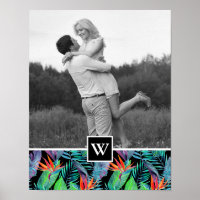 Paradiesvogel | Ihr Foto und Ihren Anfangsbuchstab