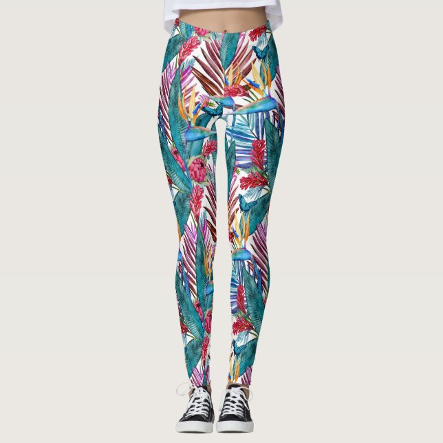 Paradiesvogel Leggings (Vorderseite)