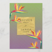 Paradiesvogel - Lila und grüne Hochzeit