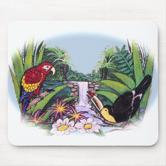 Paradiesvögel Mousepad (Vorne)