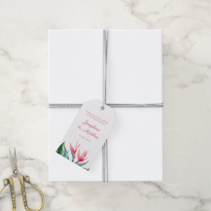 Paradiesvogel - Tags der tropischen Gastgeschenk H Geschenkanhänger