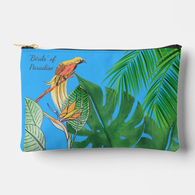 "Paradiesvögel"   Zubehörtasche (Vorderseite)