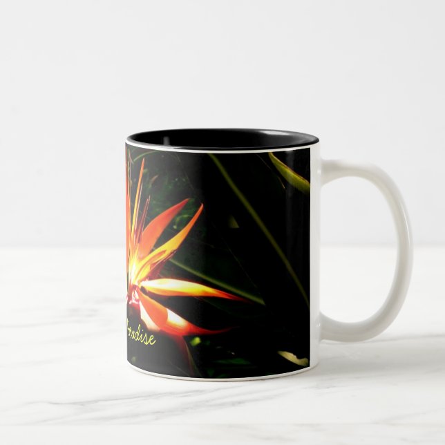 Paradiesvogel Zweifarbige Tasse (Rechts)