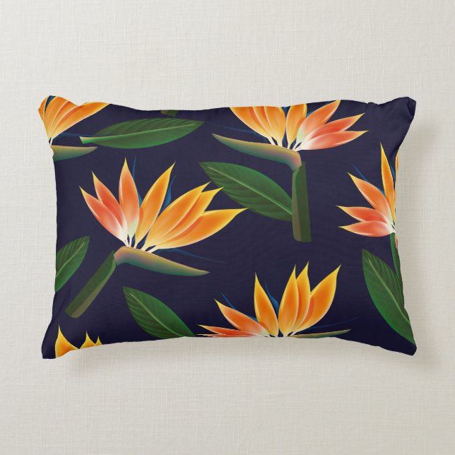 Paradiesvogelblume Dekokissen (Vorderseite)
