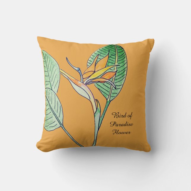 Paradiesvogelblume Kissen (Vorderseite)