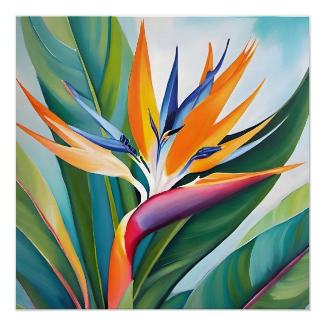 Paradiesvogelblume Poster (Vorderseite)