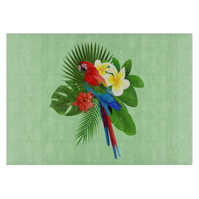 Paradiesvogelschneidbrett Schneidebrett (Vorderseite)