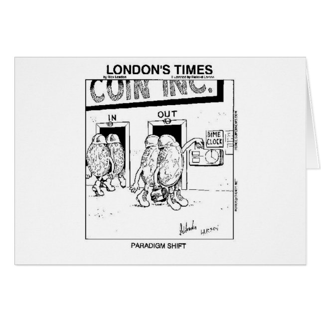 Paradigm Shift Funny Cartoon Geschenke & Sammlerst (Vorderseite (Horizontal))