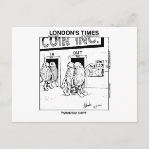 Paradigm Shift Funny Cartoon Geschenke & Sammlerst Postkarte