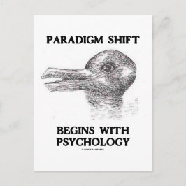 Paradigmenverschiebung beginnt mit Psychologie Postkarte