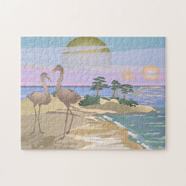 PARADISCH BEACH PELICANS ISLAND JIGSAW PUZZLE (Horizontal)