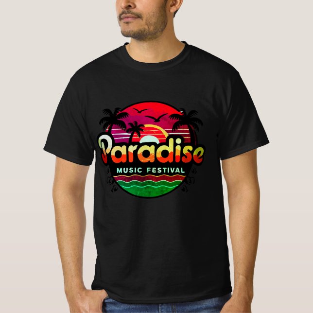 Paradise Beach Band: Tropical Vibes T-Shirt (Vorderseite)