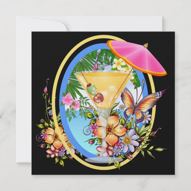 Paradise Beach Einladung (Vorderseite)