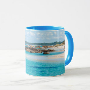 Paradise Beach Emerald Sea Grüntöne Pool Australie Tasse