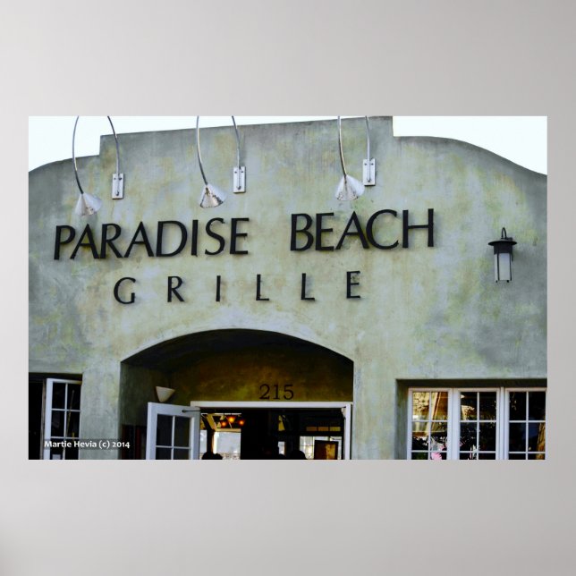 Paradise Beach Grille Poster (Vorne)
