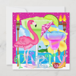 Paradise Beach Party / Luau Einladung