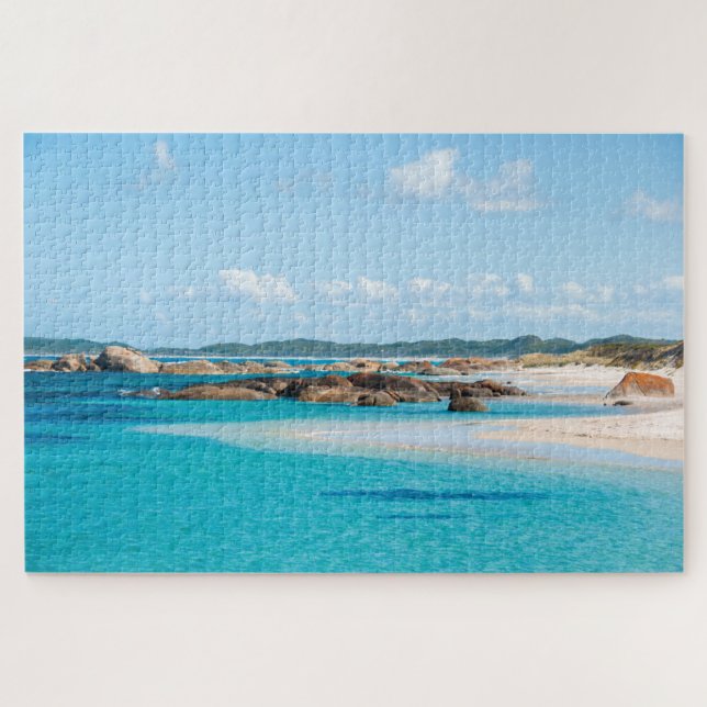 Paradise Beach Sea Grüntöne Pool, 1014 Stück Puzzle (Horizontal)