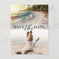 Paradise Beach Sunset Coastal Save the Date