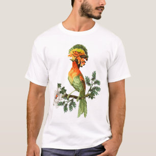 Paradise Birds: Exotic Floral Background T-Shirt