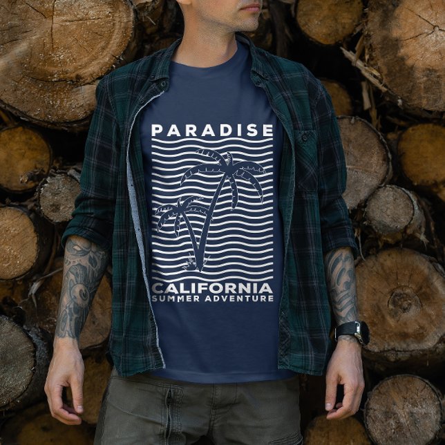 Paradise California Beach Sommerabenteuer T-Shirt (Paradise California Summer adventure)
