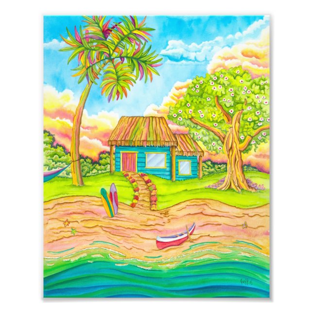 Paradise Cove Art Print Fotodruck (Vorne)