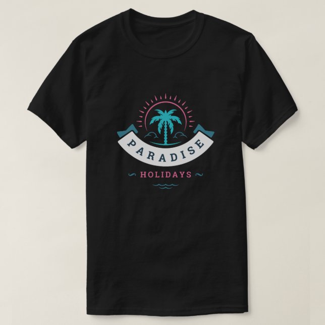 PARADISE FERIEN T-Shirt (Design vorne)