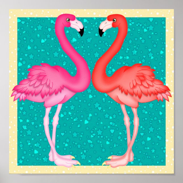 Paradise Flamingo Poster (Vorne)