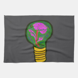 Paradise in a Light Bulb Kitchen Towel Geschirrtuch