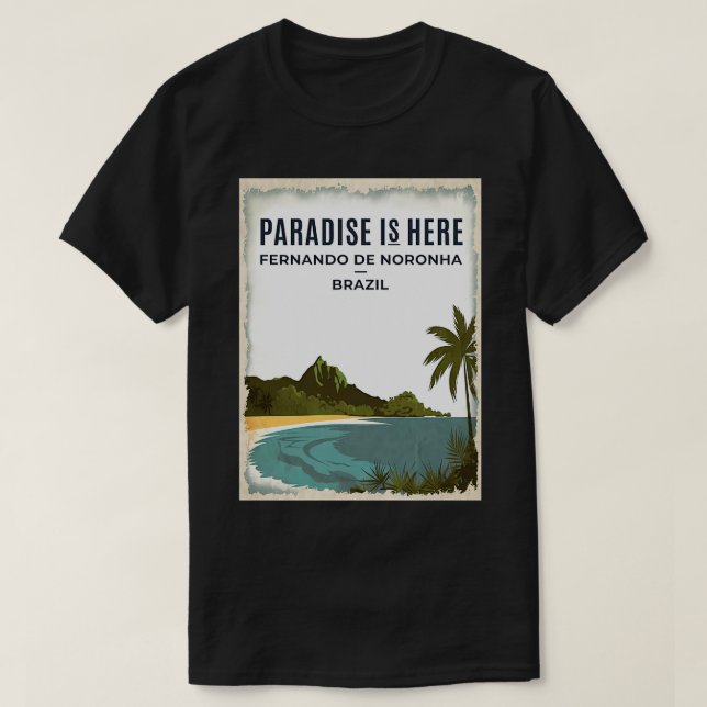 PARADISE IST HIER Hemd 1 T-Shirt (Design vorne)