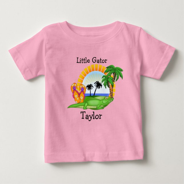 Paradise Little Gator - SRF Baby T-shirt (Vorderseite)