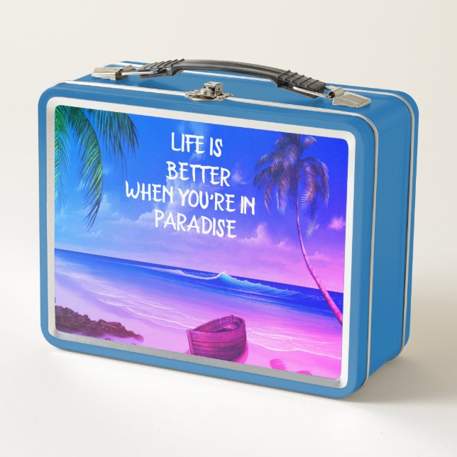 Paradise Metal Lunch Box (Vorderseite)