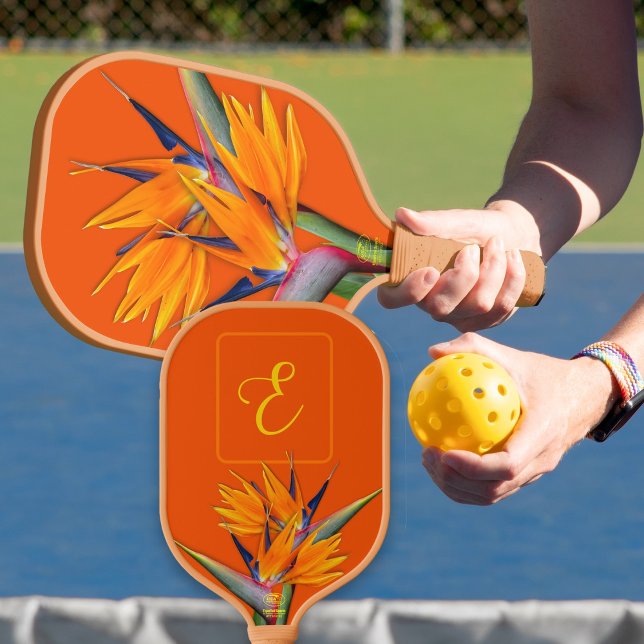 Paradise Monogram Orange Pickleball Schläger (Von Creator hochgeladen)