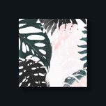 Paradise Palm Fronds Leinwanddruck<br><div class="desc">Paradise Sweep I by Grace Popp. PalmbaumbaumBlätter in verschiedenen Formen werden durch die einzigartige Farbwahl kontrastiert. | 138464GG</div>