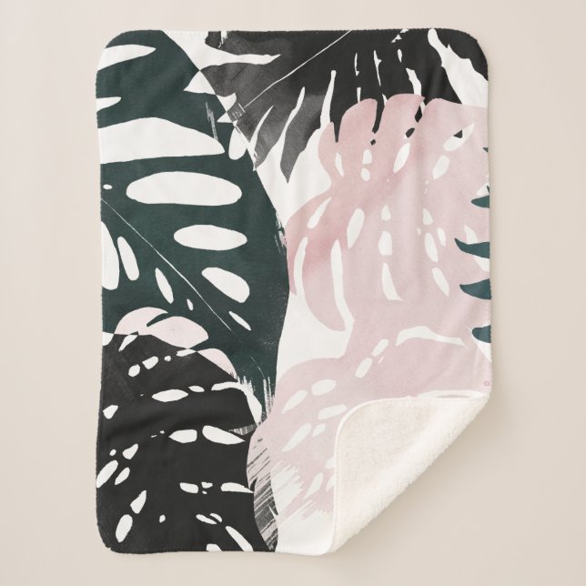 Paradise Palm Fronds Sherpadecke (Vorderseite)