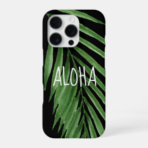 Paradise Palm Hawaiian Tropical - Schwarz iPhone 16 Pro Hülle