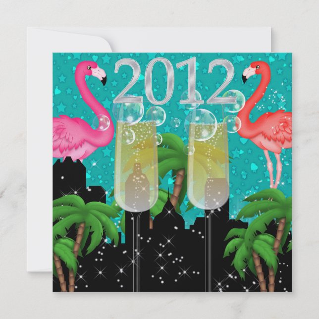 Paradise Party in Style Bright Lights - SRF Einladung (Vorderseite)