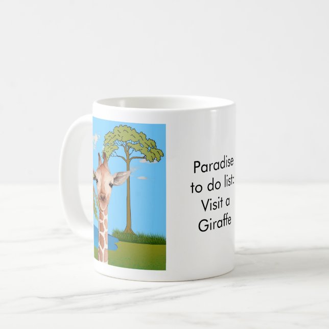 Paradise to do list: Giraffe Kaffeetasse (Vorderseite Links)