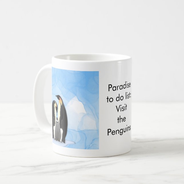Paradise to do list: Penguins Kaffeetasse (Vorderseite Links)