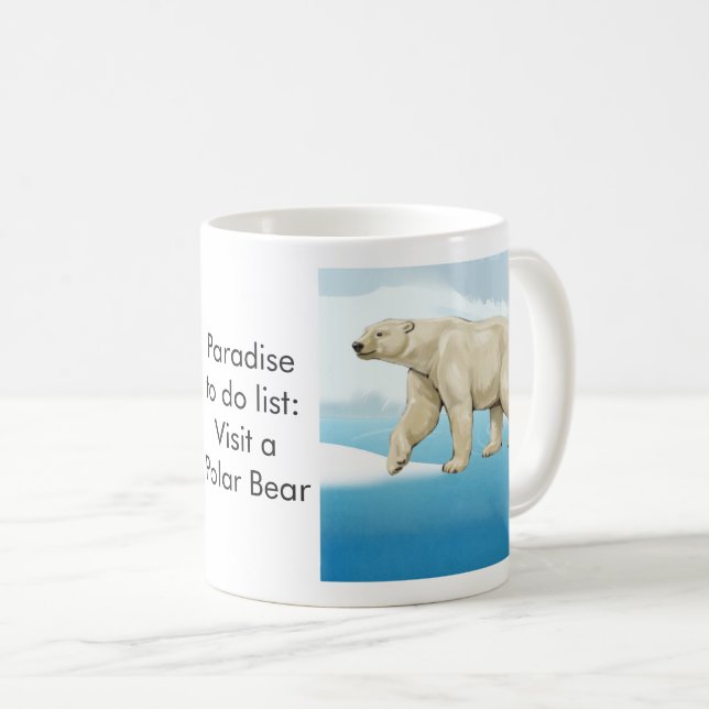 Paradise to do list: Polar Bear Kaffeetasse (VorderseiteRechts)