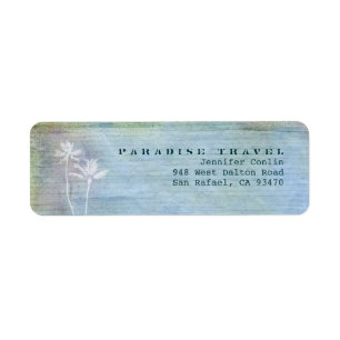 Paradise Travel Rücksendeadressen-Aufkleber