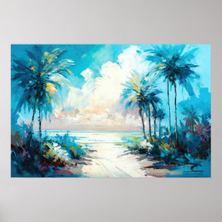 Paradise Tropical Beach Fine Art Poster