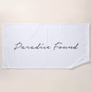 Paradise Urlaub Kunst, Dichtung und Musik Strandtuch