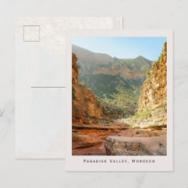 Paradise Valley, Marokko Landschaft und Reise Postkarte