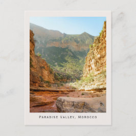 Paradise Valley, Morocco Landscape and Travel Postkarte
