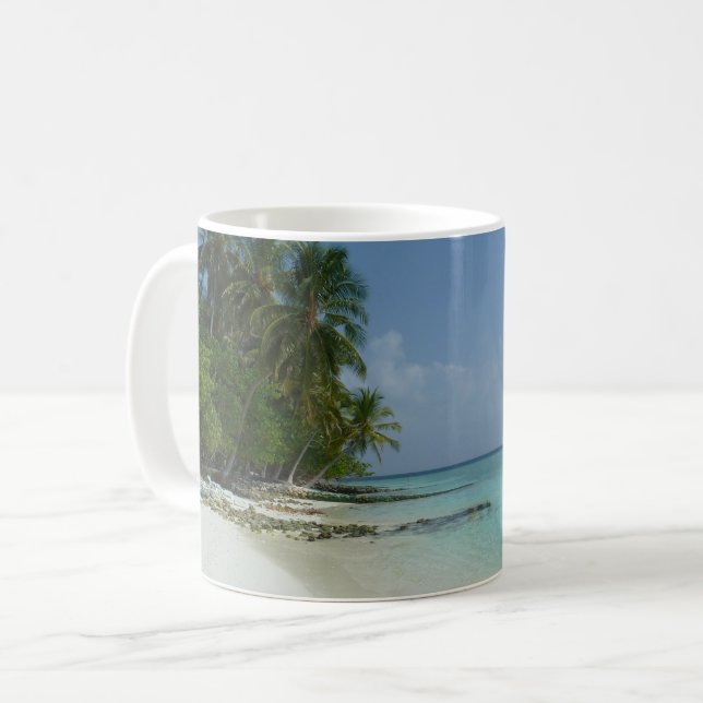 Paradise White Coffee Tasse (Vorderseite Links)