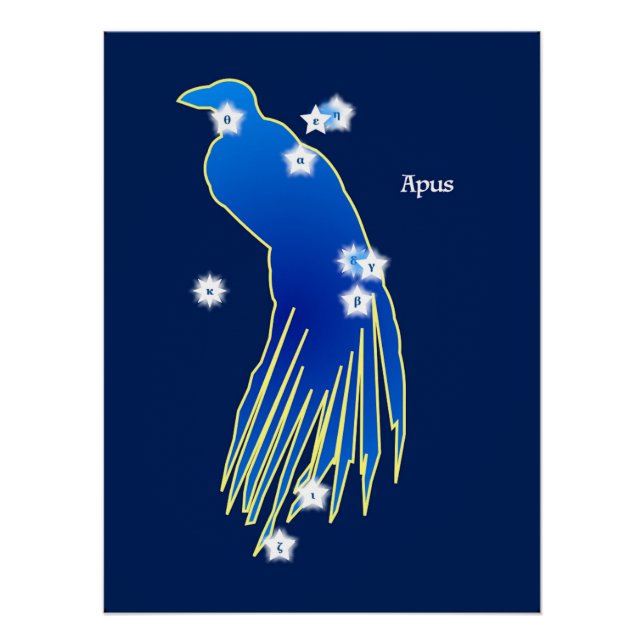 Paradisier (Sternbild) Poster (Vorderseite)