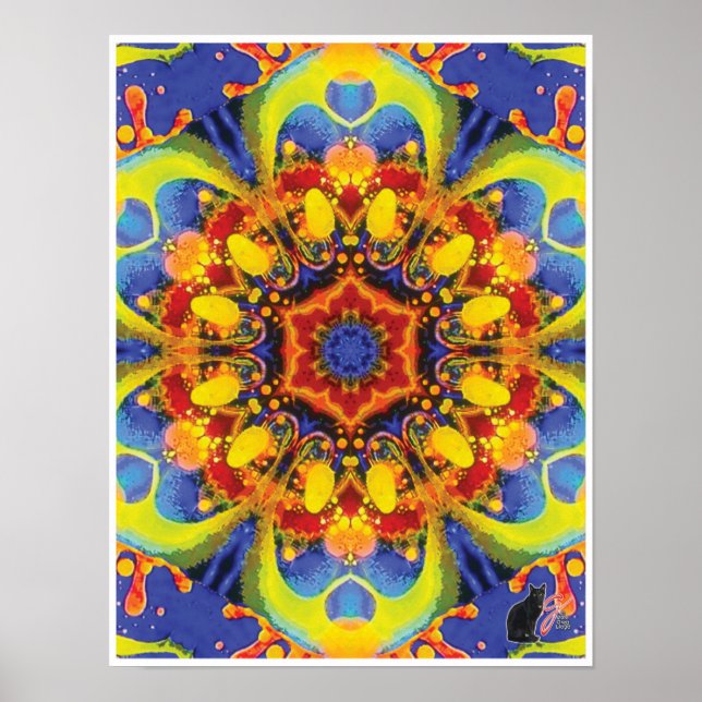 Paradox Kinetic Collage Kaleidoscope Poster (Vorne)